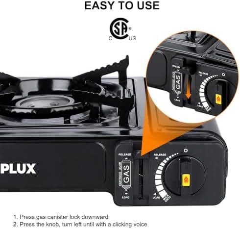 Camplux Dual Fuel Propane & Butane Stove with Carrying Case, Portable Camping Stoves with CSA Certification - Image 5