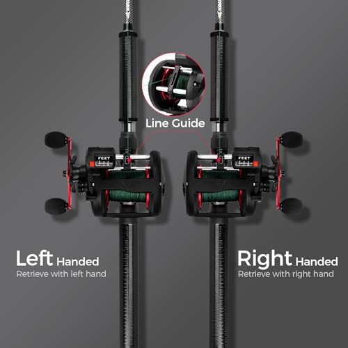 KastKing ReKon Round Baitcasting Fishing Reel, Saltwater Inshore Surf Trolling Reel, Up to 30LBS Powerful Max Drag, Conventional Reel for Catfish, Musky, Bass, Durable Graphite Frame for Saltwater - Image 6